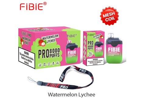 FIBIE 8000 jednorazowy elektroniczny papieros WATERMELON LYCHEE - 2